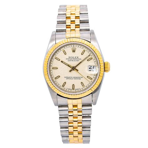 rolex datejust 31mm two tone ladies midsize watch|Rolex Datejust 31mm price.